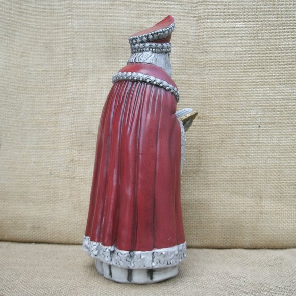 Vintage Handmade St. Nicholas Ceramic Figurine - Picture 4 of 16